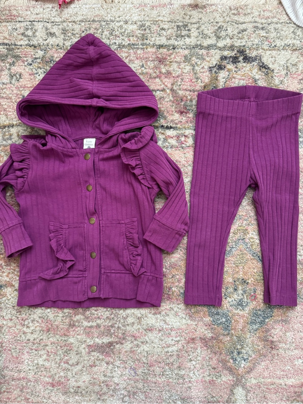 Kate Quinn wide rib jacket and leggings